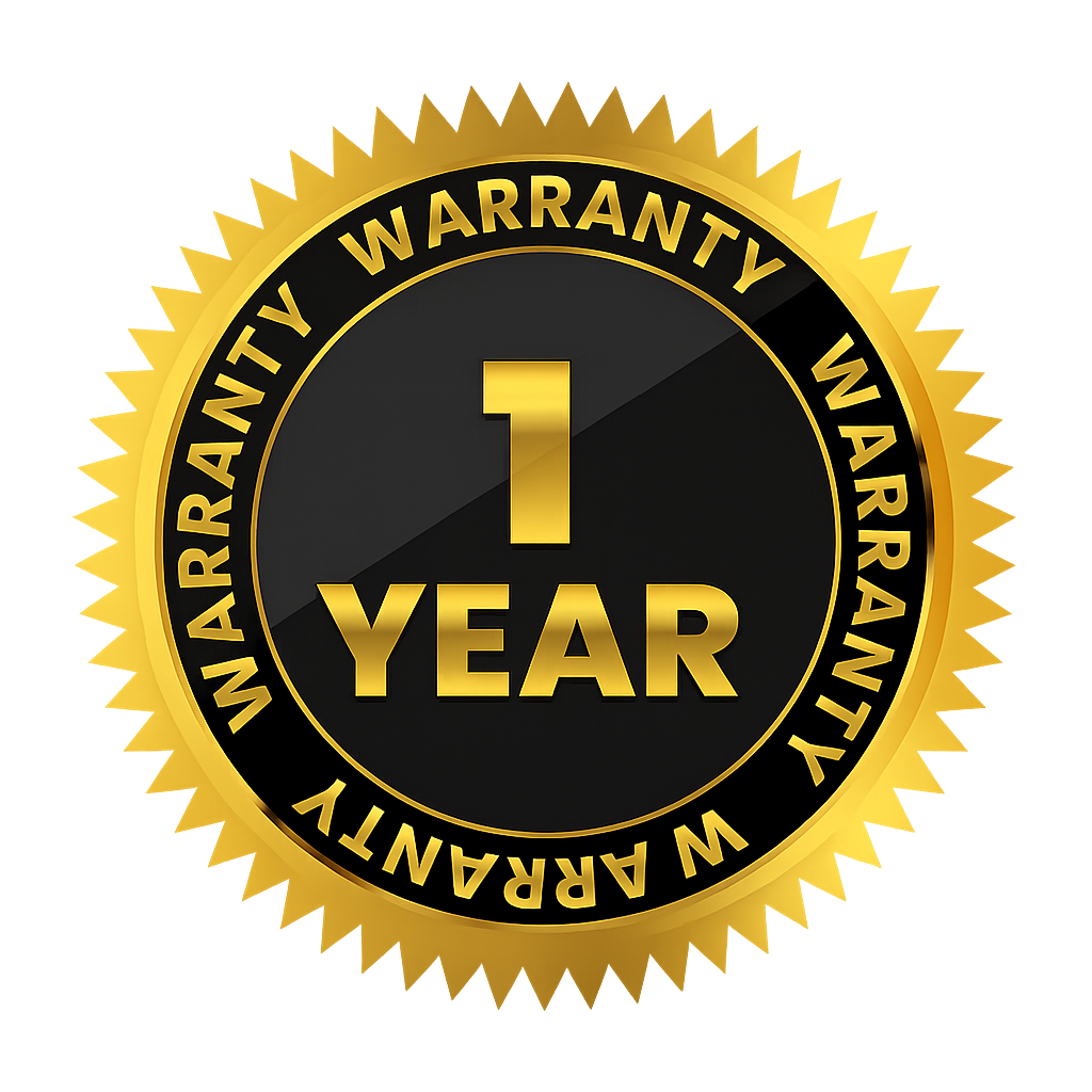 1 Year Warranty